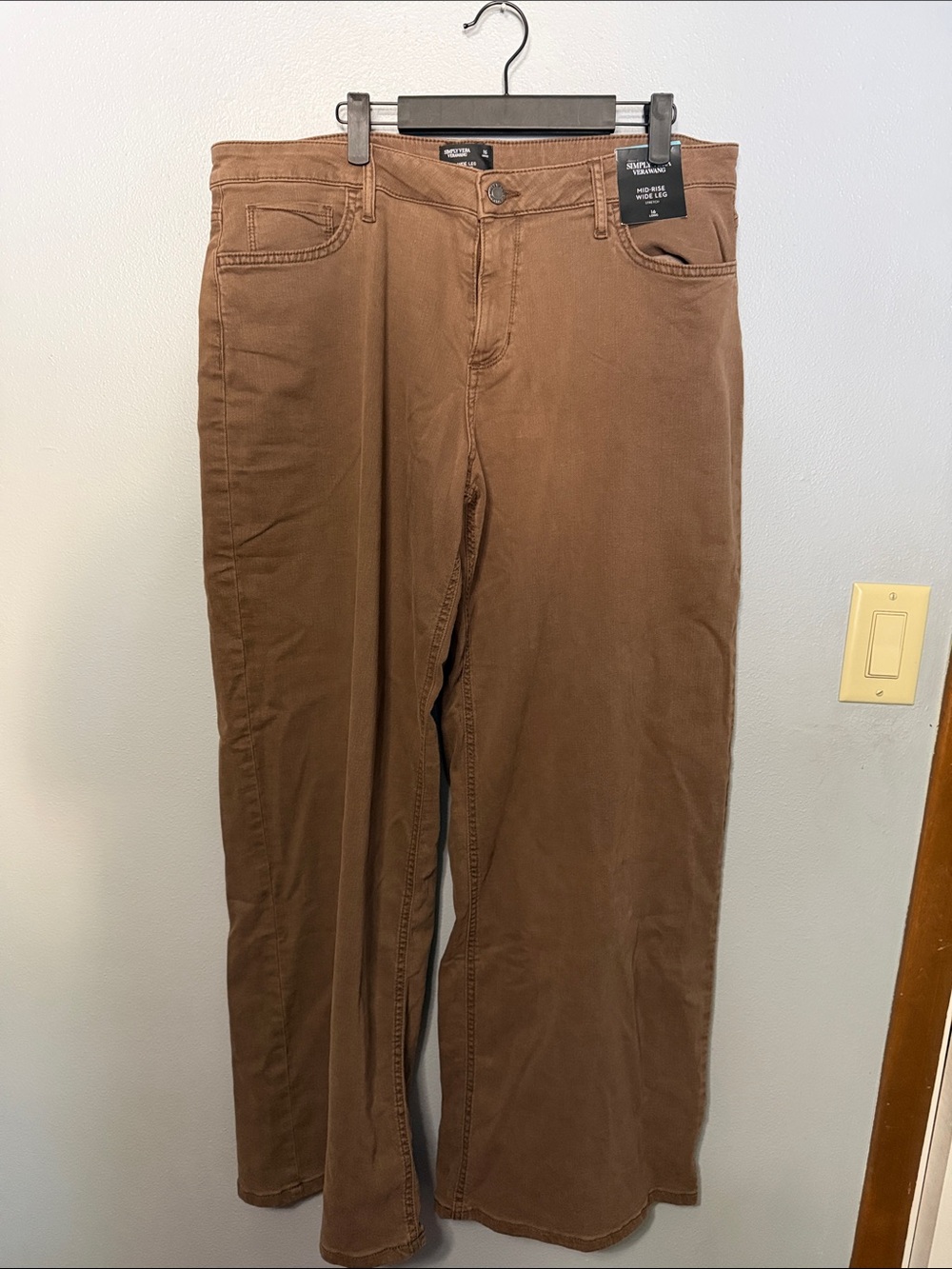 Simply Vera Vera Wang Wide-Leg Pants in Brown